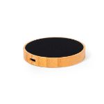 draadloze oplader van bamboe en led-licht beckett