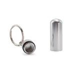 sleutelhanger met aluminium pillenhouder
