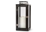 orrefors jernverk rvs lantaarn met hout