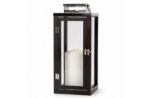orrefors jernverk rvs lantaarn met hout