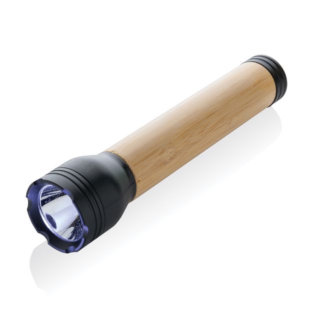 lucid 5w zaklamp van recycled plastic en bamboe