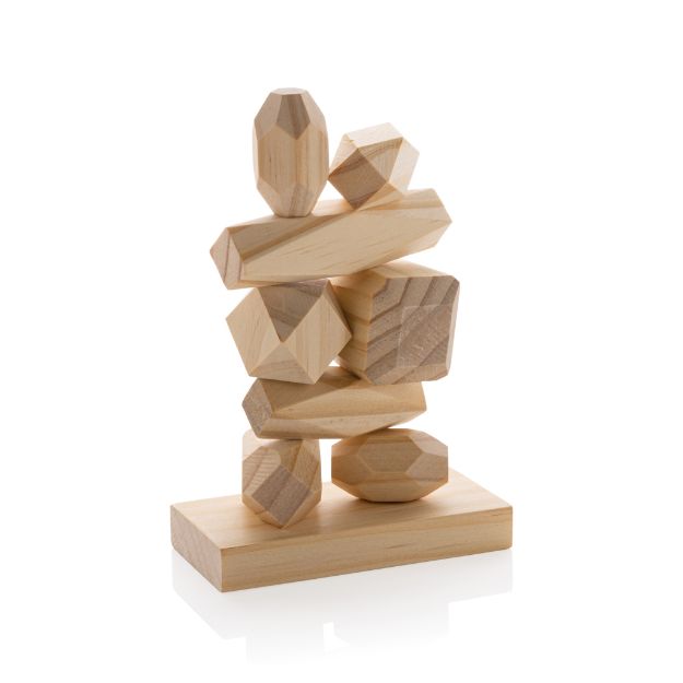 ukiyo crios houten balanceerstenen in zakje