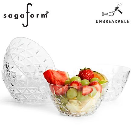 sagaform acryl picknickschaal set van 4