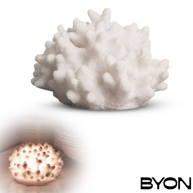 byon ametist lamp gemaakt van zandsteen