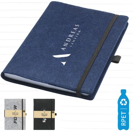 a5 notitieboekje met rpet vilten kaft