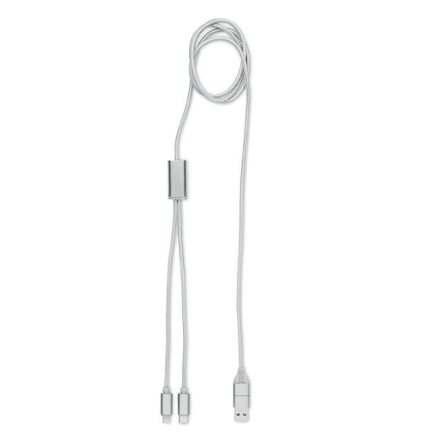 2 in 1 lange oplaadkabel