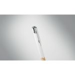 pen van aluminium en kurk blauwschrijvend