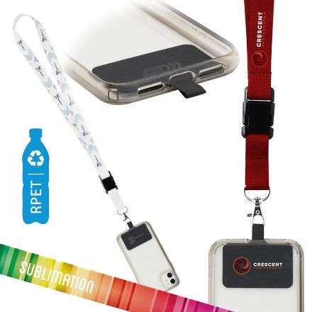 lanyard sublimatie buckle rpet 2 cm patch keycord