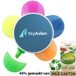 markeerstift van gerecycleerde melkverpakkingen