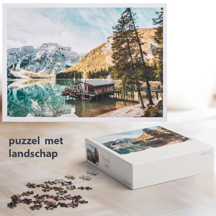 puzzel van 500 stukjes in doos