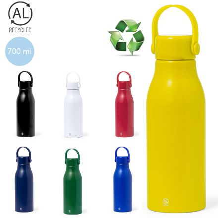 drinkfles gercycleerd aluminium perpok 700 ml