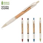 pen tarwestro en kurk ankor blauwschrijvend