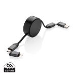 terra recycled aluminium uittrekbare 6-in-1-kabel