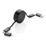 terra recycled aluminium uittrekbare 6-in-1-kabel