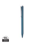 xavi pen van gerecycled aluminium blauwschrijvend