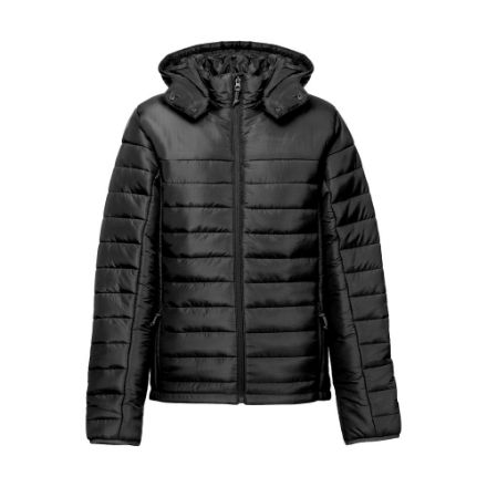 thc shield damesvest met capuchon maten: xs-xxl - zwart
