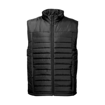 thc cloud. gevoerd vest (unisex) maten: xs-3xl - zwart