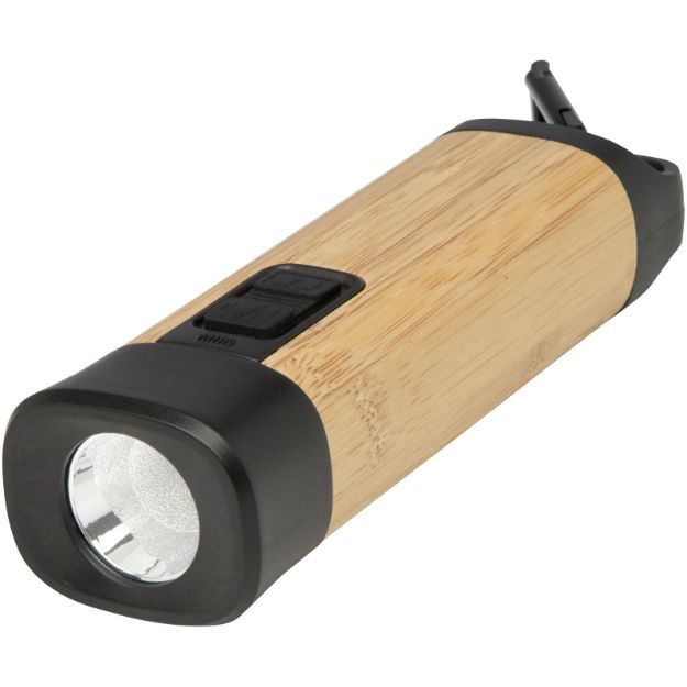 kuma zaklamp van bamboe/recycled abs