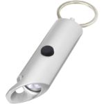 flare led-lamp en flesopener recycled aluminium - grijs