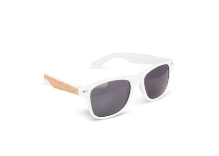 justin rpc zonnebril met kurk inleg uv400 - wit
