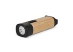 oplaadbare zaklamp van recycled abs en bamboe