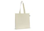 fairtrade katoenen tas ecru lang 38 x 10 x 42 cm
