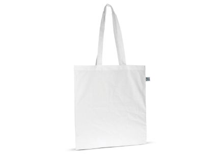 fairtrade katoenen tas gekleurd lang 38 x 42 cm