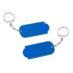 winkelwagenmuntje 1€ in houder met ketting