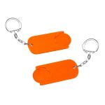 winkelwagenmuntje 1€ in houder met ketting