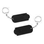 winkelwagenmuntje 1€ in houder met ketting