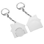 winkelwagenmuntje 1€ in houder en met ketting