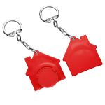 winkelwagenmuntje 1€ in houder en met ketting