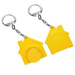 winkelwagenmuntje 1€ in houder en met ketting