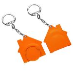 winkelwagenmuntje 1€ in houder en met ketting