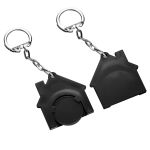 winkelwagenmuntje 1€ in houder en met ketting