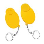 winkelwagenmunthouder met 1€-muntje smiley