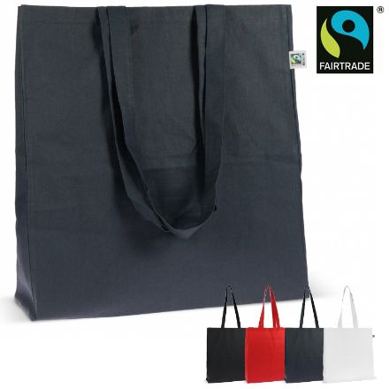 fairtrade katoenen tas gekleurd 38 x 10 x 42 cm