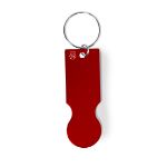 munt-sleutelhanger recycled aluminium talgun - rood