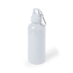 bidon fusco met karabijnhaak 600 ml. - wit
