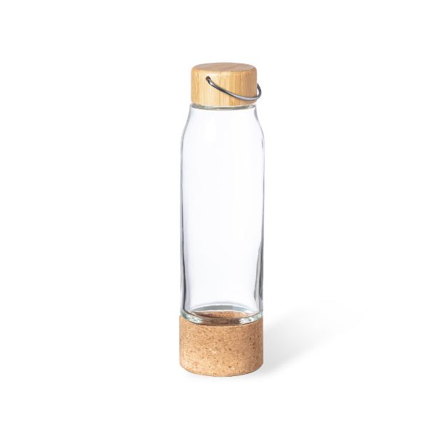 drinkfles aderox glas n kurk 470 ml