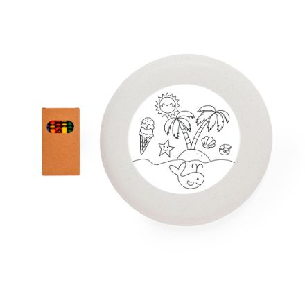 frisbeetarwe stro met 6 stiften ashen