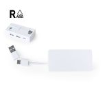 usb hub nofler type c en 2 usb poorten