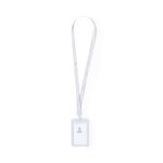 badge polyester lanyard met pvc venster fleck