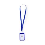 badge polyester lanyard met pvc venster fleck