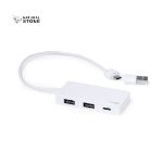 usb 2.0 hub nagent type c en 2 usb poorten