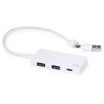 usb 2.0 hub nagent type c en 2 usb poorten