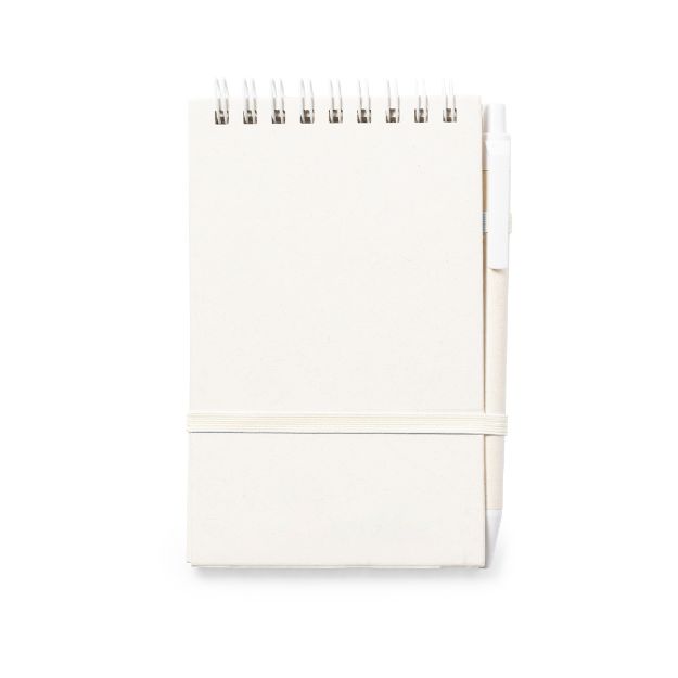 notitieboek van recyclede melkverpakkingen heiwor