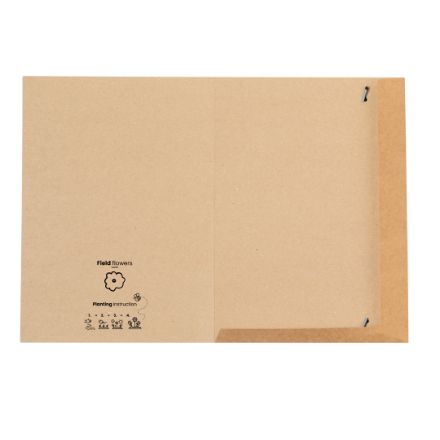 zaadmap recycled karton met capsule wilde zaden