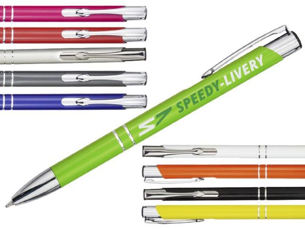 balpen met klikmechanisme. aluminium