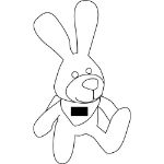 pluche konijn met zachte vacht